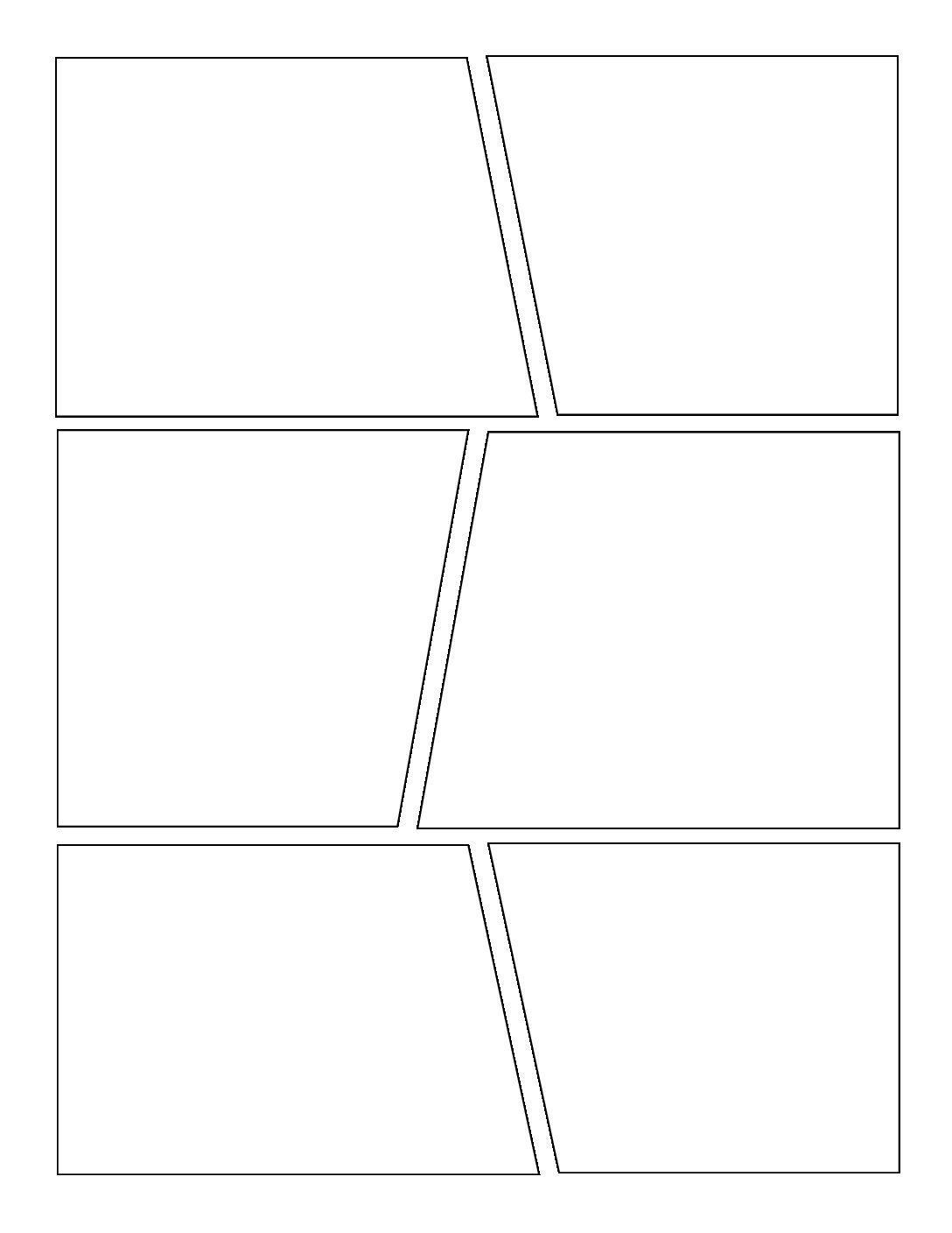 Awesome Blank Comic Book Pages Volume One SylverZone Printables