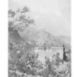 Italian Lakes - grayscale coloring