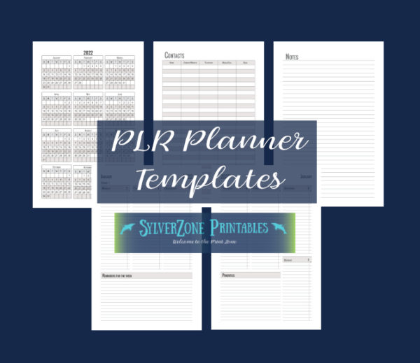 PLR Planner pages
